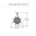 wholesale 925 Sterling Silver Sun Tree of Life Celtic Knot Pendant Necklace s for Women and Men-0-1