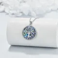 wholesale 925 Sterling Silver Abalone Shell Mother's Day Pendant Necklace for Her 50th Birthday Gifts-0-3