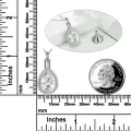wholesale 925 Sterling Silver Teardrop Crystal Cremation Pendant Urn Necklace with Funnel and Chain - Memorial Keepsake Jewelry for Ashes (for Men & Women)-0-1
