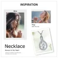 wholesale 925 Sterling Silver Teardrop Crystal Cremation Pendant Urn Necklace with Funnel and Chain - Memorial Keepsake Jewelry for Ashes (for Men & Women)-0-2