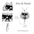 wholesale Sterling Silver Austrian Crystal Dragon Necklace for Women Girls-0-1