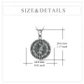 wholesale 925 Sterling Silver St Christopher Protect Us Religious Medal Necklace for Men Women Gifts-0-1