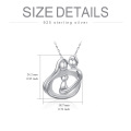 wholesale 925 Sterling Silver Heart Family Pendant Necklaces for Women Gifts for Mom Wife Sister Jewelry Accessories-0-1