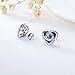 wholesale 925 Sterling Silver Moon & Star Studs with Purple Crystals - Romantic Gifts for Her-0-13