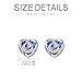 wholesale 925 Sterling Silver Moon & Star Studs with Purple Crystals - Romantic Gifts for Her-0-22