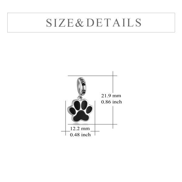 Sterling Silver Claw Bead Charm That Hold Personalized Photo -1