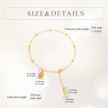 wholesale Gold 925 Sterling Silver Virgin Mary Cross Charm Bracelet for Women - Adjustable Size-0-1