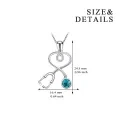 wholesale Sterling Silver Austria Crystals Stethoscope Necklace Medical Jewelry for Doctor Nurse Student - Rhodium Plated-0-10