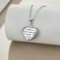 wholesale 925 Sterling Silver Heart Locket Necklace for Daughter - Personalized Photo Pendant Gift from Parents-0-4