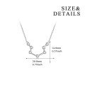 wholesale 925 Sterling Silver Austrian Crystals Zodiac Sign Pendant Necklaces Gifts for Her (Aries)-0-1