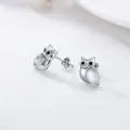 wholesale 925 Sterling Silver Owl Moonstone Stud Earrings for Women Gifts-0-5