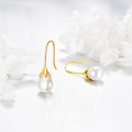 wholesale 925 Sterling Silver Pearl Drop Dangle Earrings for Women-0-4