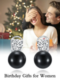 wholesale Silver 925 Sterling Silver with Black Pearls and Cubic Zirconia Studs - Elegant Valentine's Day Jewelry for Women-0-2