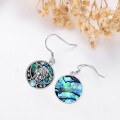 wholesale 925 Sterling Silver Abalone Shell Unicorn Moonstone Drop Earrings for Women-0-5