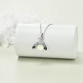 wholesale 925 Sterling Silver Glowing Bee Pendant Necklace for Girls & Women - Glow in the Dark s-0-4