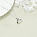wholesale 925 Sterling Silver Glowing Bee Pendant Necklace for Girls & Women - Glow in the Dark s-0-5