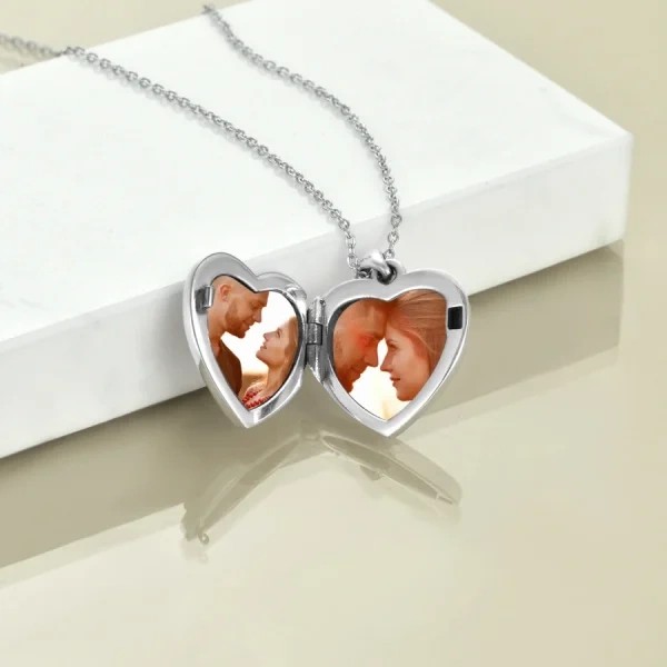 Sterling Silver Personalized Sloth Locket Necklace-4