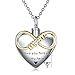 wholesale 925 Sterling Silver Heart Infinity Mom Memorial Keepsake Pendant Necklace with Funnel and Chain-0-2