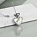wholesale 925 Sterling Silver Heart Infinity Mom Memorial Keepsake Pendant Necklace with Funnel and Chain-0-8