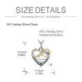 wholesale 925 Sterling Silver Heart Infinity Mom Memorial Keepsake Pendant Necklace with Funnel and Chain-0-10