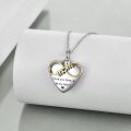 wholesale 925 Sterling Silver Heart Infinity Mom Memorial Keepsake Pendant Necklace with Funnel and Chain-0-16