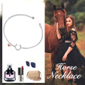 wholesale 925 Sterling Silver Heart & Horse Shoe Charm Bracelet for Women -0-2