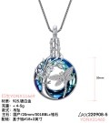 wholesale 925 Sterling Silver Blue Crystal Dragonfly Tree of Life Urn Necklace for Ashes - Memorial Keepsake s for Women and Girls-0-7