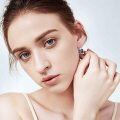 wholesale Sterling Silver Austrian Crystal Bella Leverback Earrings Hypoallergenic Fine Jewelry Gifts-0-8