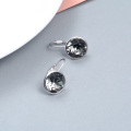 wholesale Sterling Silver Austrian Crystal Bella Leverback Earrings Hypoallergenic Fine Jewelry Gifts-0-9
