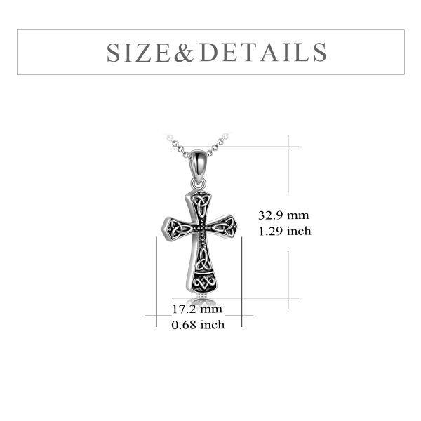 Sterling Silver Celtic Cross Urn Necklaces-1