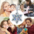wholesale 925 Sterling Silver Star of David Necklace w/Tree of Life & Abalone Shell - Religious s for Women Girls-0-2