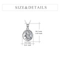 wholesale 925 Sterling Silver Metal Cubic Zirconia Turtle Pendant Necklace Gift for Women and Teen Girls-0-3