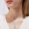 wholesale 925 Sterling Silver Irish Celtic Knot Created Opal Pendant Necklace for Women Men 18-0-2