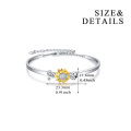 wholesale 925 Sterling Silver Sunflower & Ladybug Charm Bracelet for Women-0-1