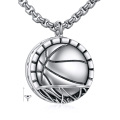 wholesale 925 Sterling Silver Basketball Urn Pendant Keepsake Ashes Holder Necklace for Adults and Children -0-0