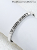 wholesale Sterling Silver Celtic Strength Mantra Cuff Bracelet Poiuy Inspirational Jewelry Gift-0-8