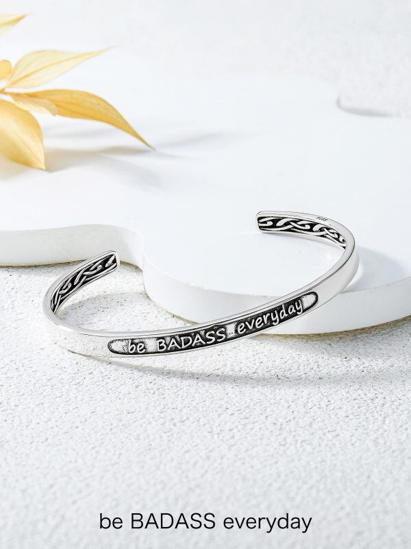 Sterling Silver Celtic Knot Cuff Bracelets-3