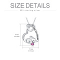 wholesale  Metal Austrian Crystal Elephant Koala Sloth Heart Pendant Necklace Valentine Gift -0-1