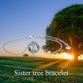 wholesale 925 Sterling Silver Blue Crystal Tree of Life Charm Bracelet for Women Girls s-0-2