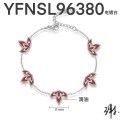 wholesale 925 Sterling Silver Red Enamel 4-Leaf Clover Bracelet - Lucky Charm Jewelry for Women's Gifts-0-7