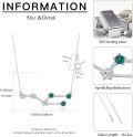 wholesale 925 Sterling Silver Emerald Taurus Zodiac Constellation Necklace for Women Birthday Gifts-0-4