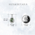 wholesale Sterling Silver Crystal Filigree Teardrop Pendant Necklace-0-1