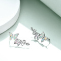 wholesale 925 Sterling Silver White Fire Opal Butterfly Wing Ear Climber Crawler Studs for Women-0-3