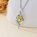 wholesale Metal Cubic Zirconia Sterling Silver Sister Necklace 1 17 x0 5 - Rhodium Plated-0-10