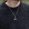 wholesale 925 Sterling Silver Viking Thors Hammer Pendant Necklaces with Wolf and Raven Design Gifts for Men-0-2