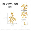 wholesale 14K Gold Sea Turtle Pendant Necklace for Women - Fine s-0-1