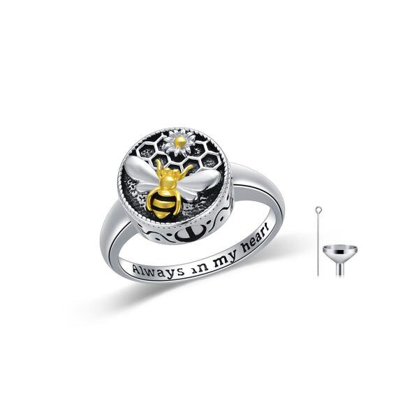 Sterling Silver Bee Urn Rings-0