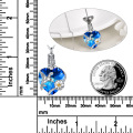 wholesale 925 Sterling Silver Heart-Shaped Blue Crystal Hummingbird Cremation Jewelry Urn Pendant Necklace-0-1