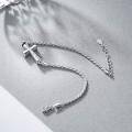 wholesale 925 Sterling Silver Cross Keepsake Urn Bracelet with Ashes and Funnel - Always in My Heart Charm-0-4