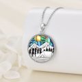 wholesale 925 Sterling Silver Abalone Shell Mountain Pendant Necklace - Nature Inspired s for Women-0-3